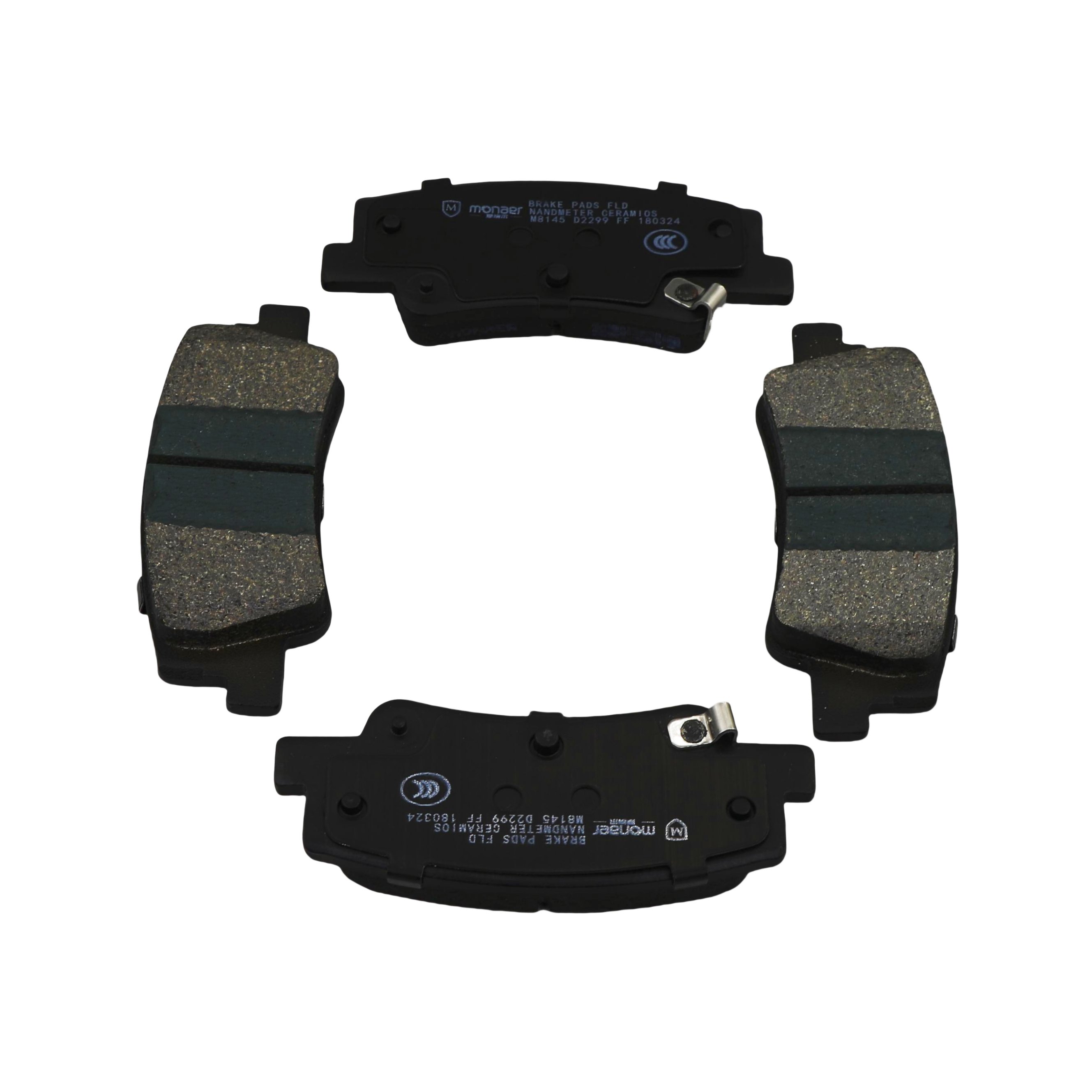 58302-N9A00 Monaer D2299 Ceramic Rear Disc Brake Pad for Toyota Factory Supplied Brand New