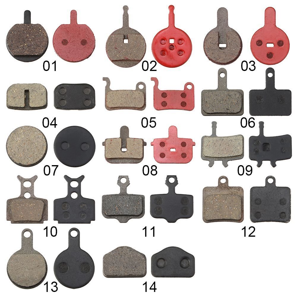 Pair of 2 Road Cycling Accessories MTB Bike Disc Universal Block Bicycle Brake Pads