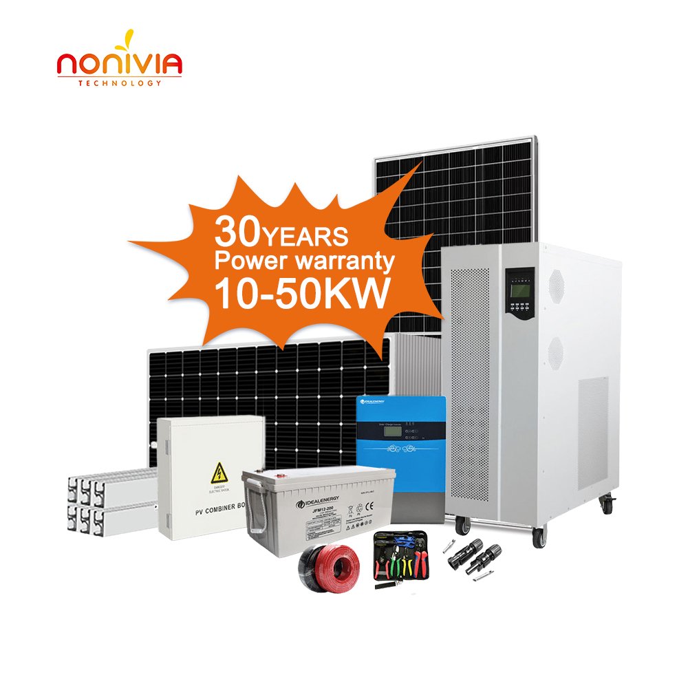 Cheapest High Quality Home House 10000w 12kva 25kva 30kva 48 40 kw off Grid Hybrid Solar Energy Power Station System