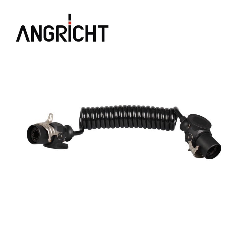 Brake System Seven Electric Coil,Trailer Spiral Cable Wire,coiled Cable