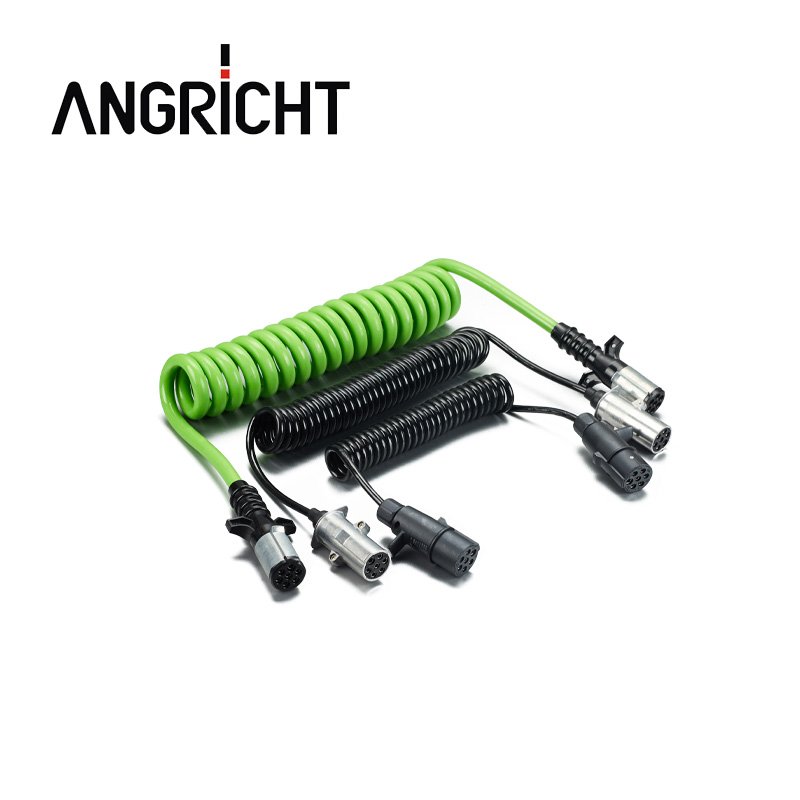 Brake System Seven Electric Coil,Trailer Spiral Cable Wire,coiled Cable