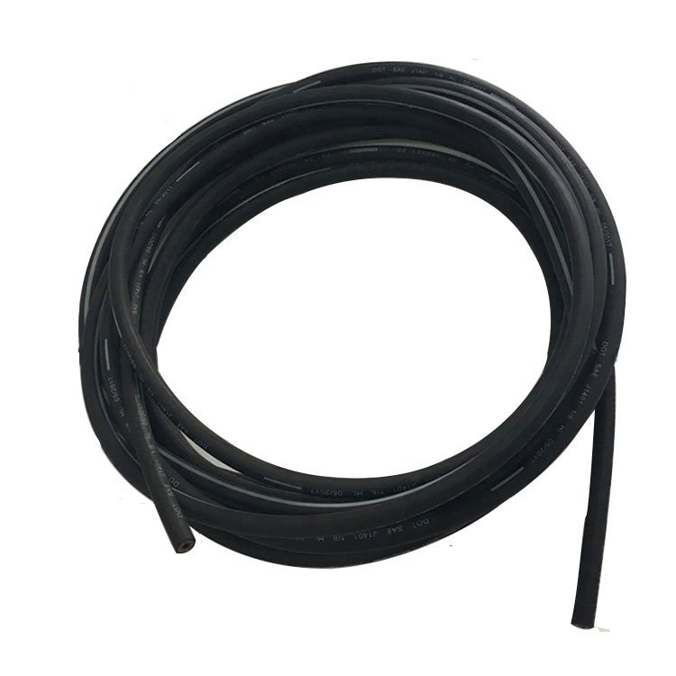 Auto Parts Steel Brake Hose Accessories EPDM Rubber & PTFE Hydraulic Fittings Black Color Cutting Processing Service