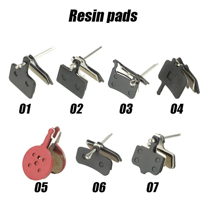 HASSNS Bicycle Brake Pads Road Mountain Bike Disc Caliper Pads Set Cycling Metal Resin Shoe for Hydraulic Brakes Mtb 4 Pistons