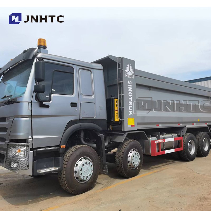 SINO HOWO 8X4 12 Wheeler Dump Box With Hyva Cylinder Hardox Steel 371hp 30cbm Tipper Price