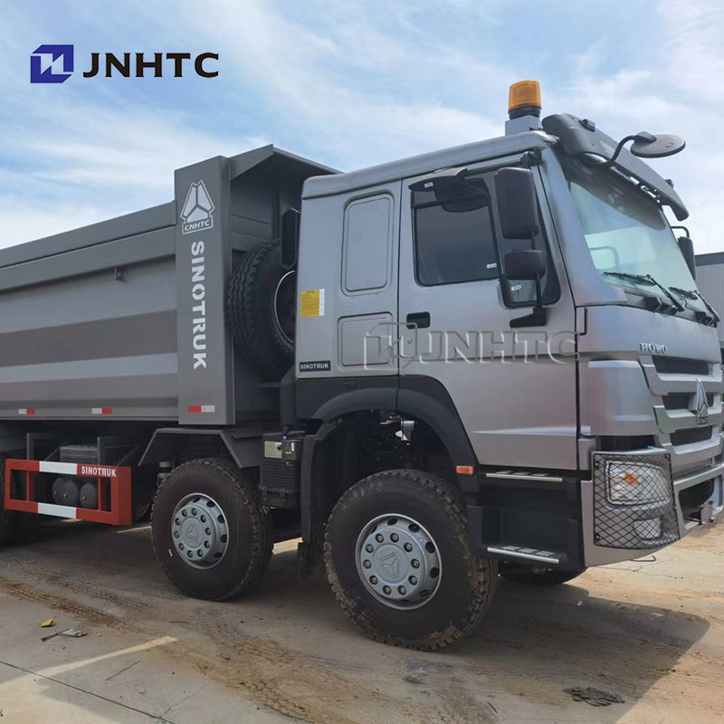 SINO HOWO 8X4 12 Wheeler Dump Box With Hyva Cylinder Hardox Steel 371hp 30cbm Tipper Price