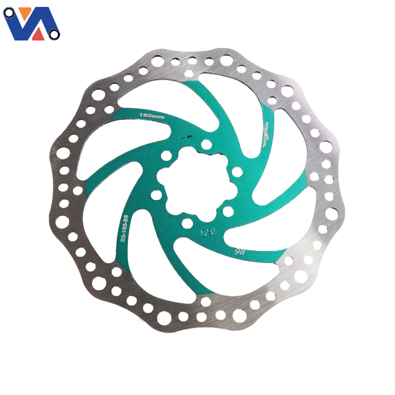 New Image Replacement MTB Cycle Accessories Dirt Road Bicycle Color Brake Disc Rotor Pad With 6 Screws 160MM Bike Brake Disc