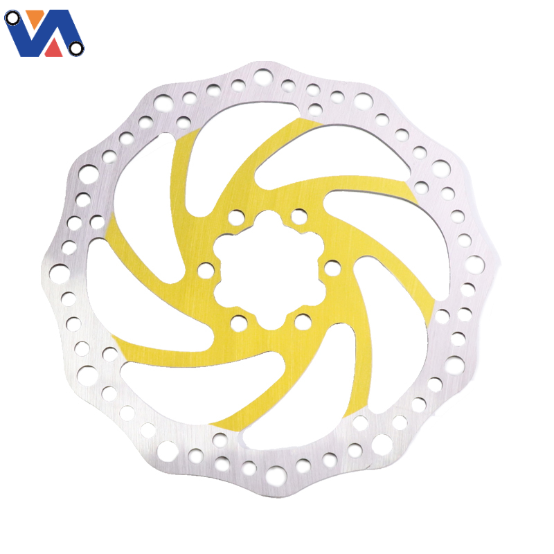 New Image Replacement MTB Cycle Accessories Dirt Road Bicycle Color Brake Disc Rotor Pad With 6 Screws 160MM Bike Brake Disc