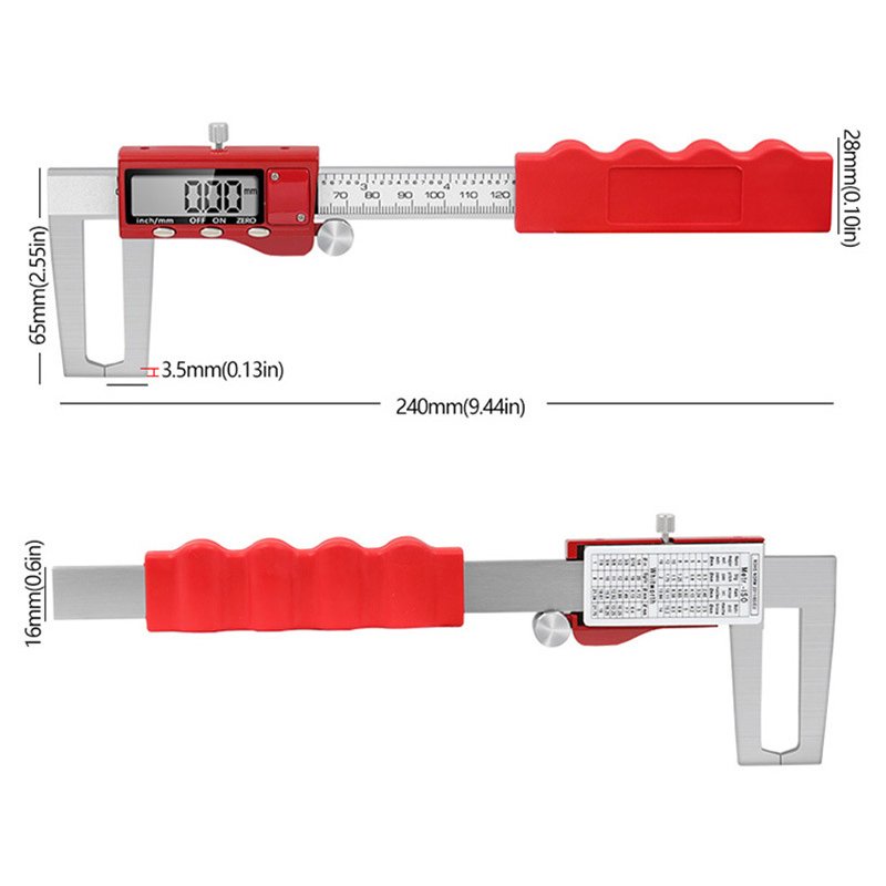 0-150mm Measuring Tool LCD Electronic Caliper Stainless Steel Digital Brake Disc Rotor-Gauge Caliper Vernier