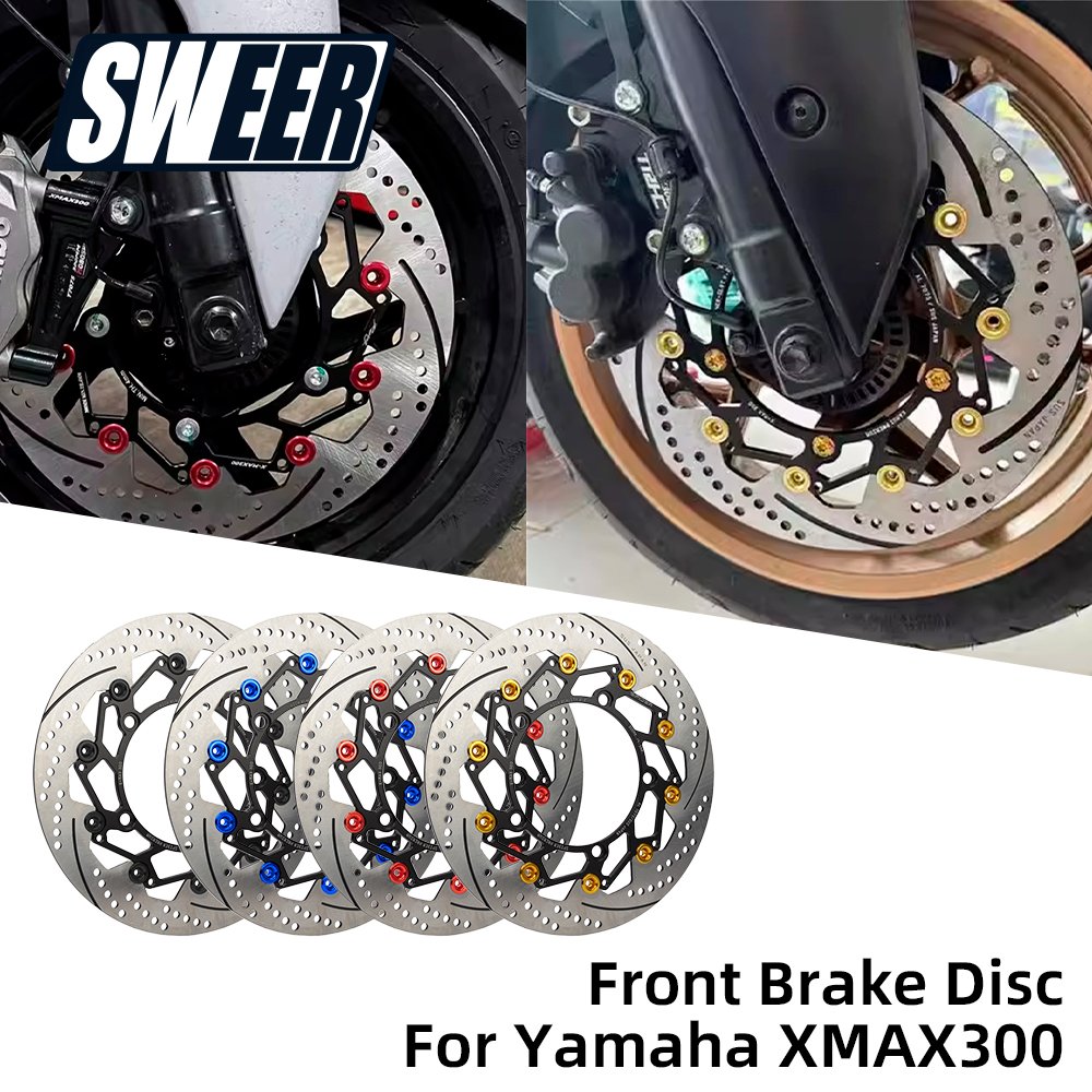 Motorcycle Modification Front Brake Discs 300Mm Floating Disc Rotors for Yamaha Xmax 300 Cnc Parts and Accessories