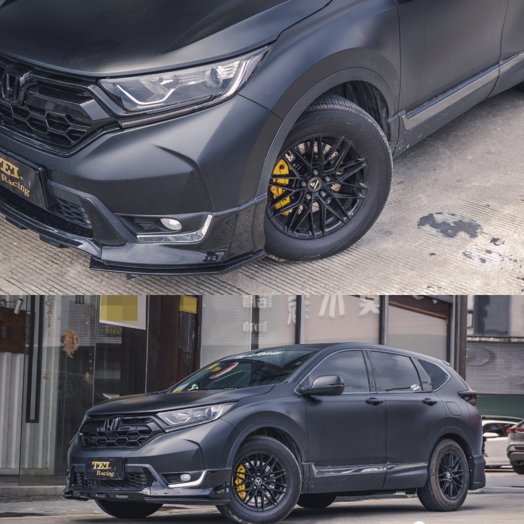 Front Big Brake Kit 4 Piston Caliper with 330*28 mm Rotor BBK Auto Brake System for Honda CRV 2019 YEAR 17 Inch Car Rim