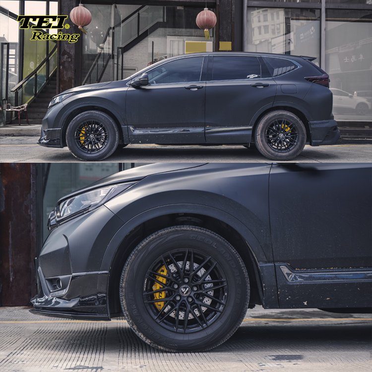 Front Big Brake Kit 4 Piston Caliper with 330*28 mm Rotor BBK Auto Brake System for Honda CRV 2019 YEAR 17 Inch Car Rim