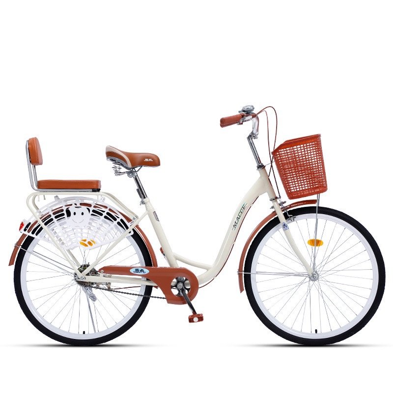 Hot Selling Ladies Urban Bicycle Single Speed Carbon Steel City Bicycle 24 26 Inch Bike With Basket for Women
