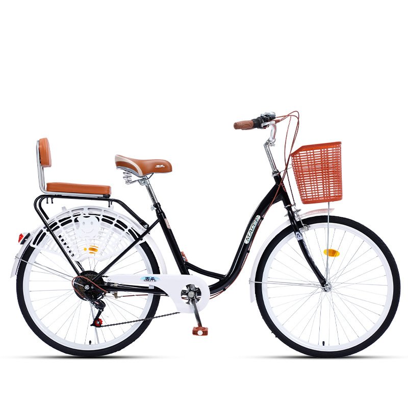 Hot Selling Ladies Urban Bicycle Single Speed Carbon Steel City Bicycle 24 26 Inch Bike With Basket for Women