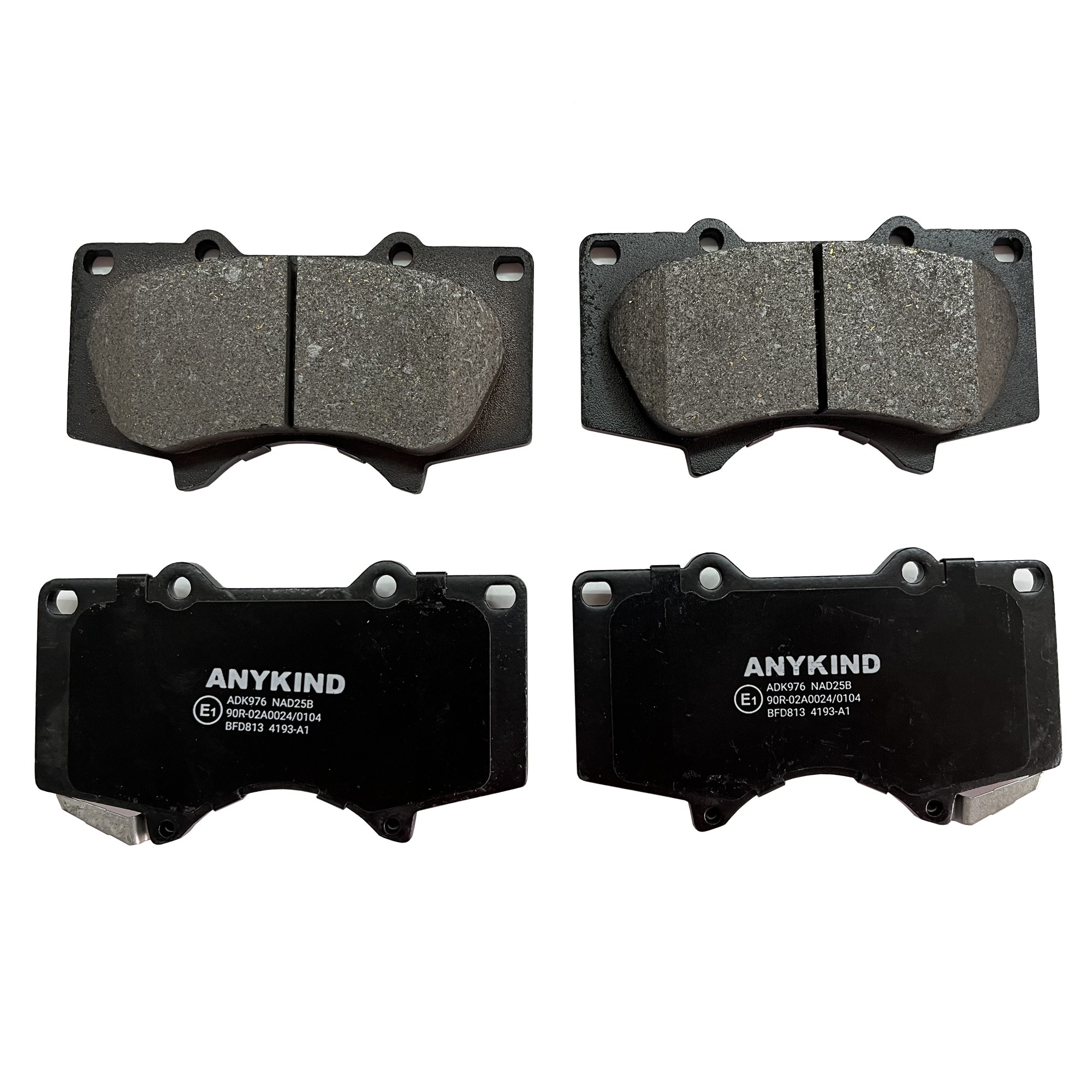 D976-7877 Front Brake Pads for Toyota 4 Runner/Hilux/FJ Cruiser/Fortuner/Land Cruiser Prado 120/150/Sequoia/Tundra/Tacoma (USA)