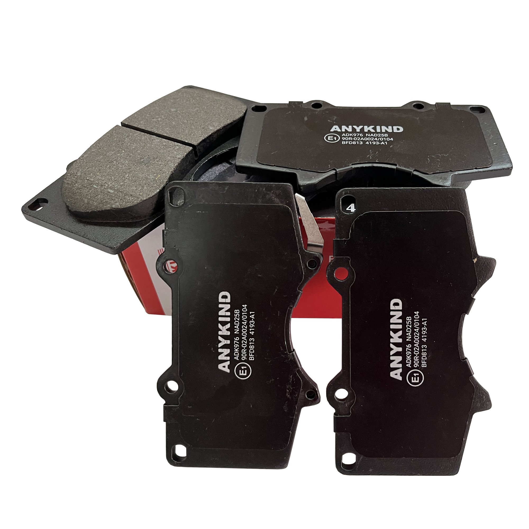 D976-7877 Front Brake Pads for Toyota 4 Runner/Hilux/FJ Cruiser/Fortuner/Land Cruiser Prado 120/150/Sequoia/Tundra/Tacoma (USA)
