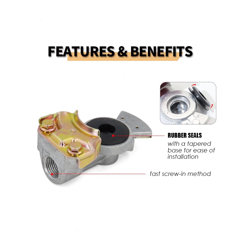 Aluminum Gladhand Universal Glad Hand Air Hose Brake Coupling Service Handshake for Truck Trailer RVs