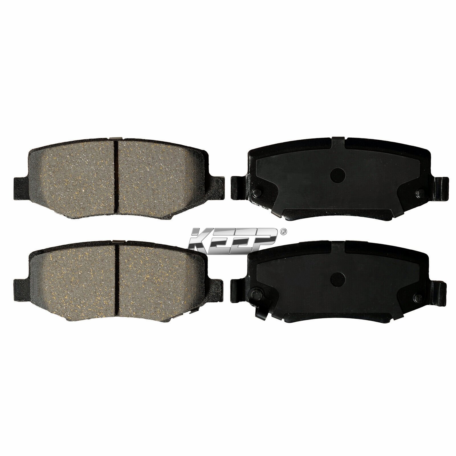 D1273 Front Ceramic Brake Pad Kit for 07-18 Jeep Wrangler Dodge Grand Caravan Journey 2.0L 2.4L 3.3L 3.5L 3.6L 3.7L 3.8L 4.0 L