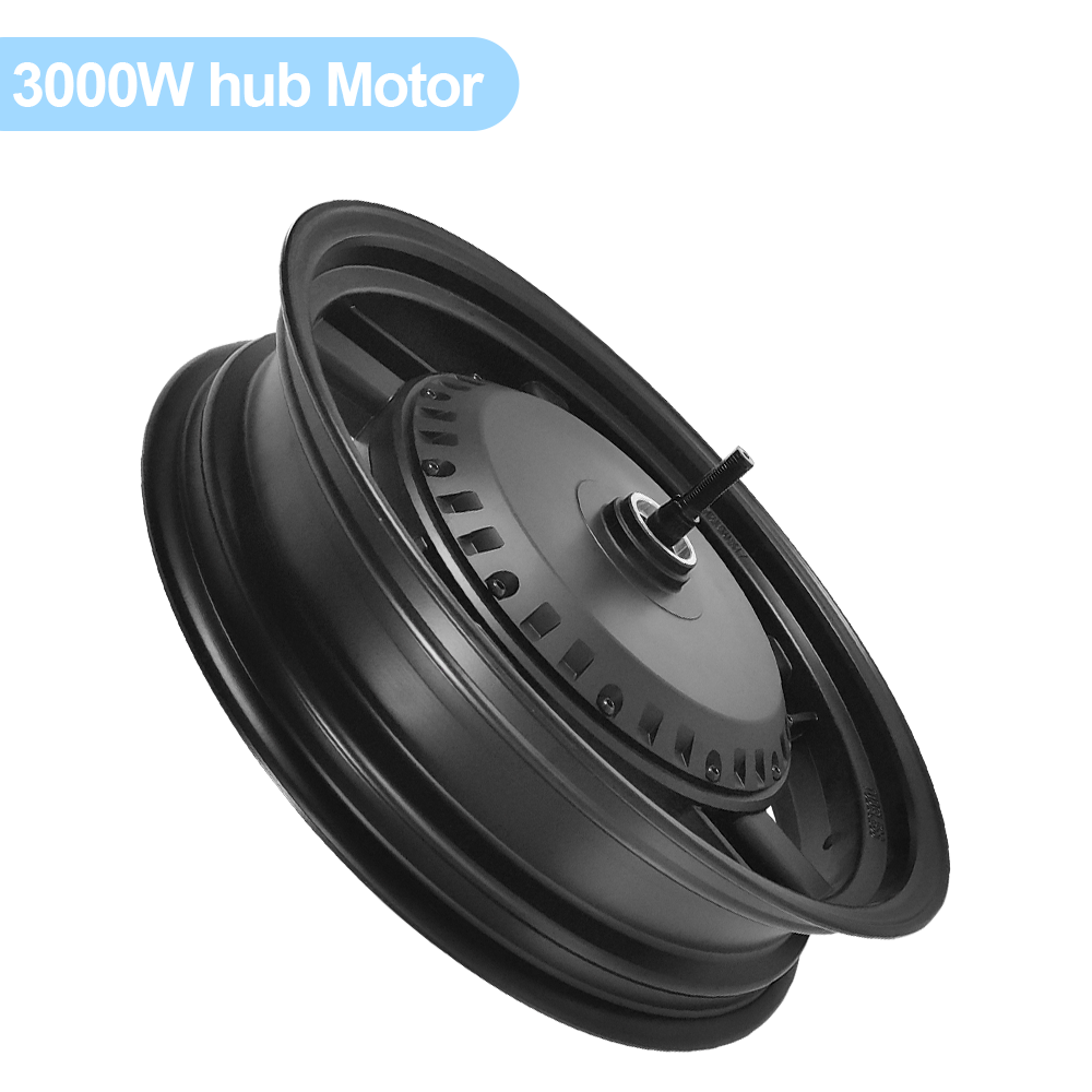High Power 28 Inch 36V48v60V 3000W Non-geared Electric Bicycle Hub Motor Drum Brake High Speed Rear and Rear Wheel