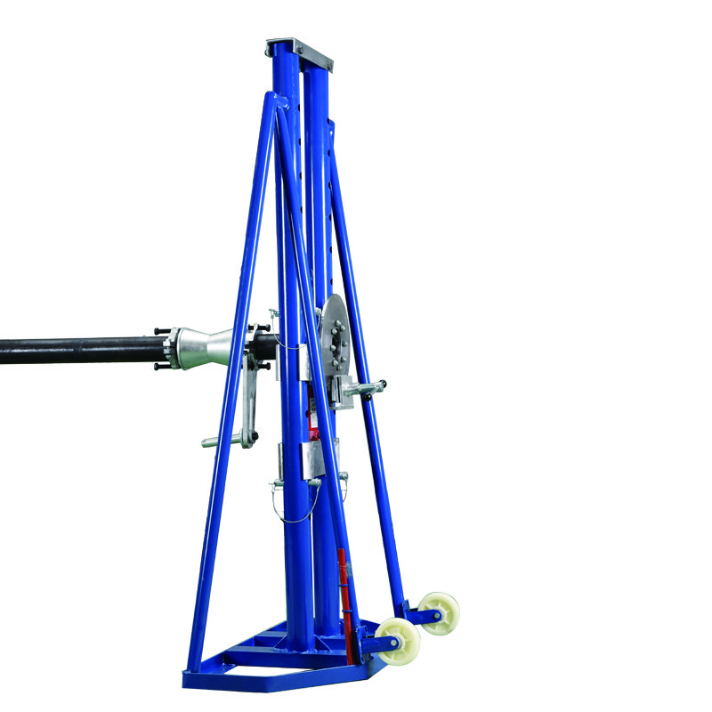 10 Tons Steel Cable Drum Jack Cable Reel Stand Cable Drum Pay-off Stand with Brake