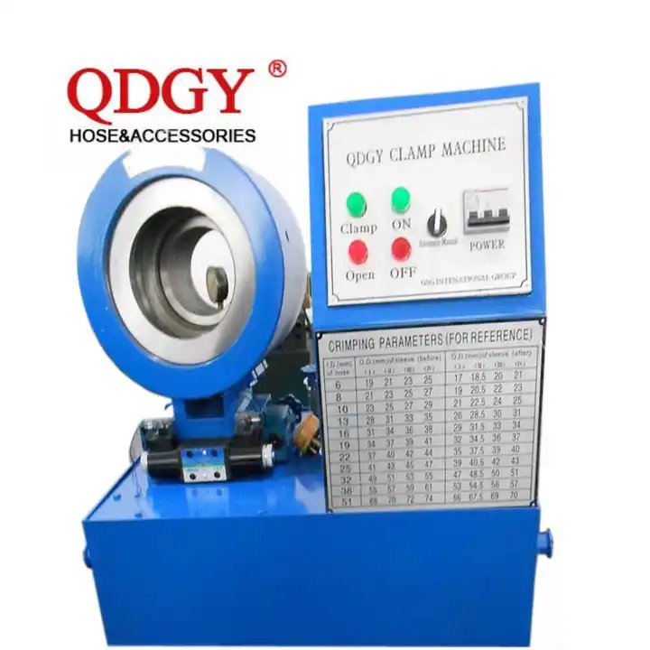 High-Pressure Electric Automatic Hydraulic Hoses Pressing Crimper Tool AC Rubber Braided Air Pipe Line Crimping Auto Brake Hoses