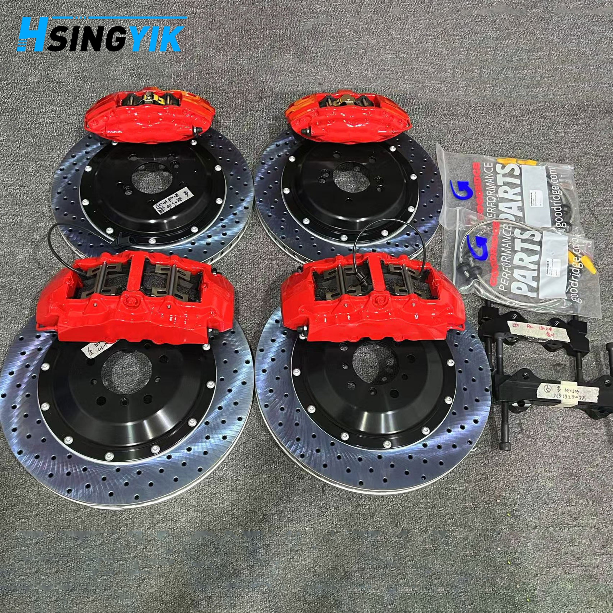 6 Piston Brake System Test Big Brake Kits for Vw Golf Mk4 Mark 6 Mk7 2010