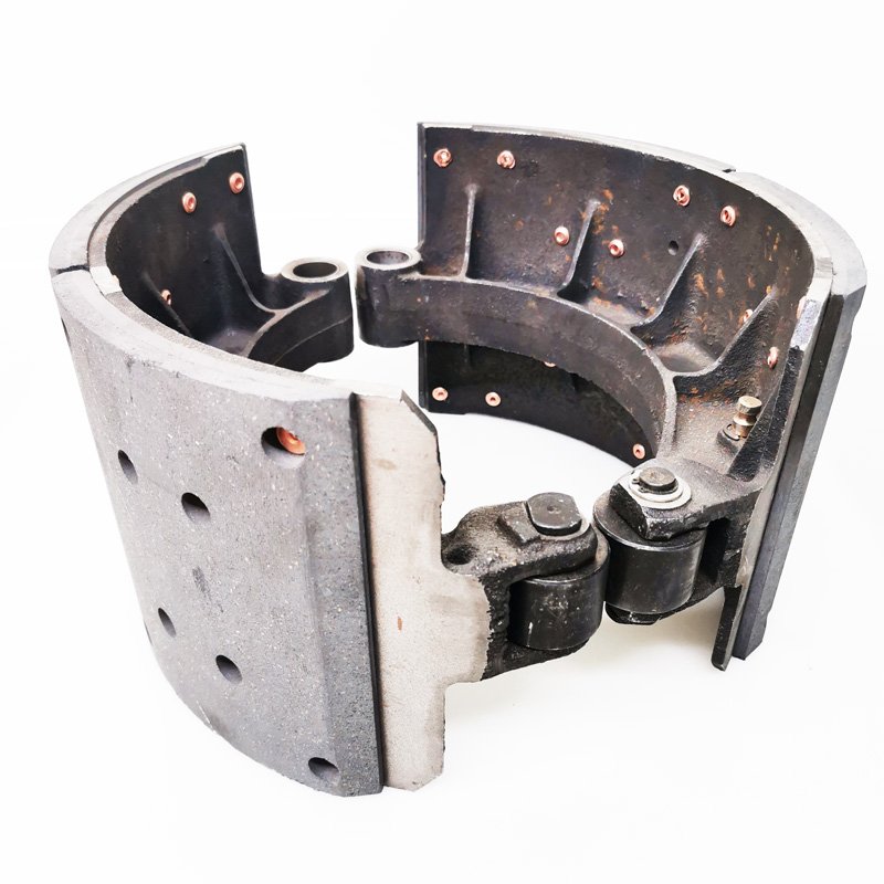 Heavy Truck Control for SHACMAN DZ9112340061 Brake Shoe Tool Brake Shoes Kit Rear Semi Truck Drum Brake Pads