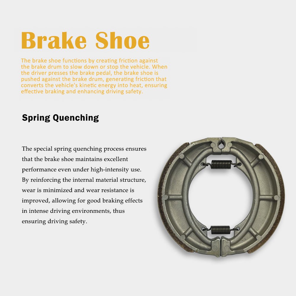 FT150 Motorcycle Parts High Quality Brake Shoes Shoe Pad Spare Rear Non Asbestos Motorcycle Accessories Non-leaking Brake Shoes