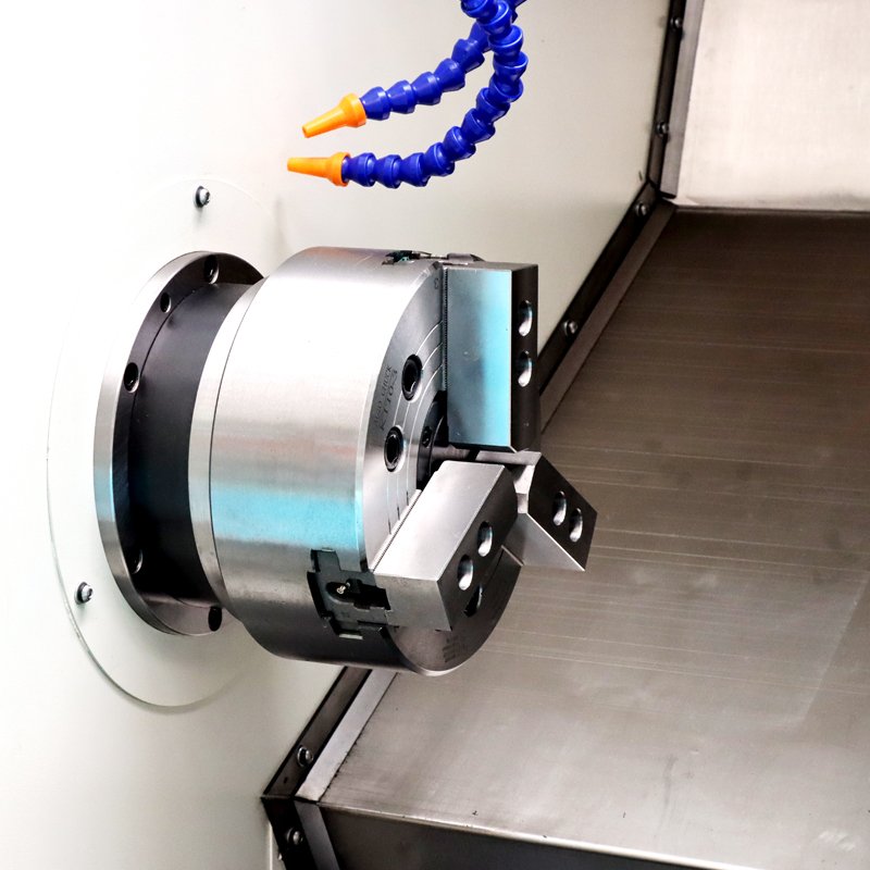 Professional Processing Brake Drum Simple Mini Combination TCK50A CNC Lathe Machine Design Is Exquisite, Safe and Efficient