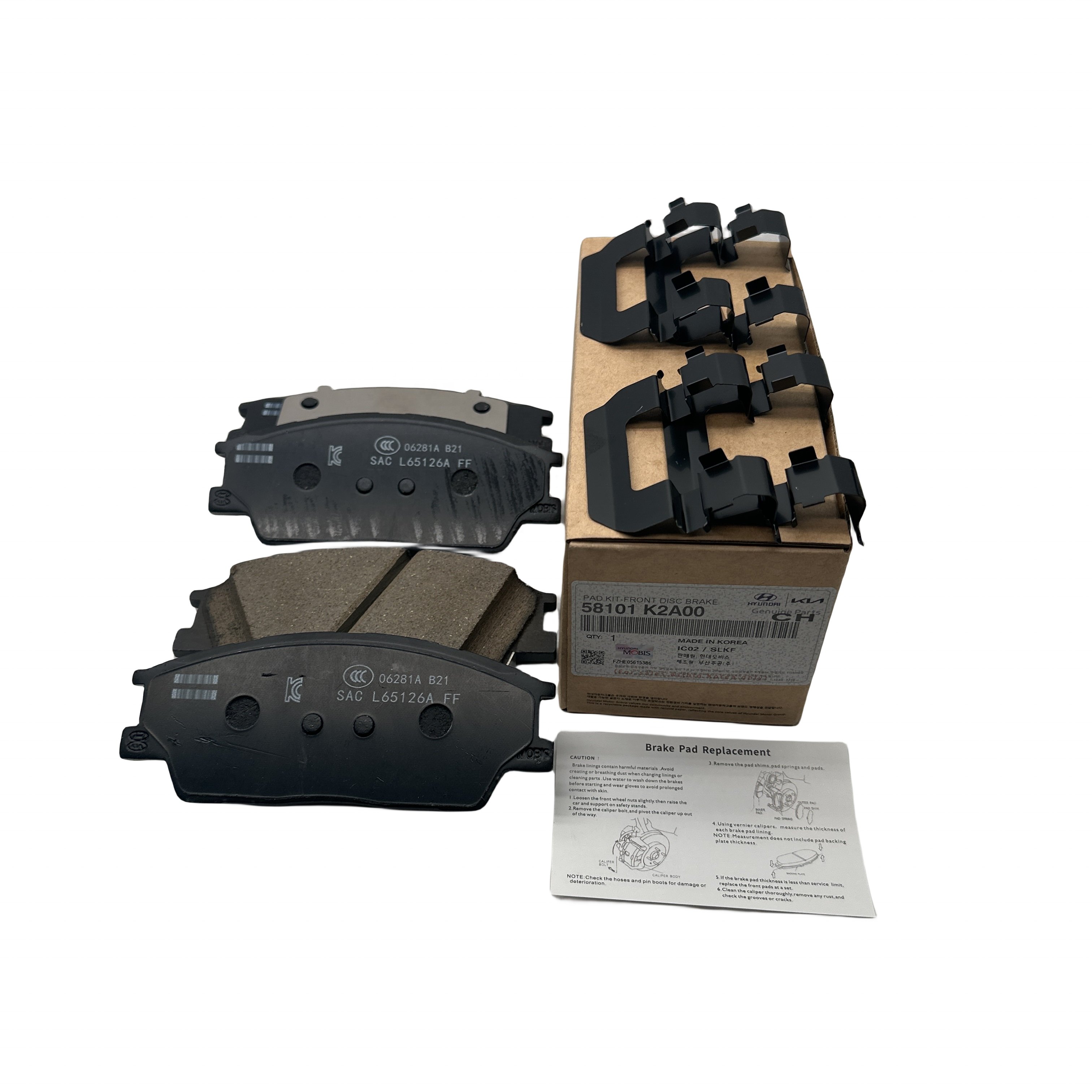 High Quality Front Brake Pads, Front Disc Brake Friction Block Kit, Front Friction Pads 58101-K2A00