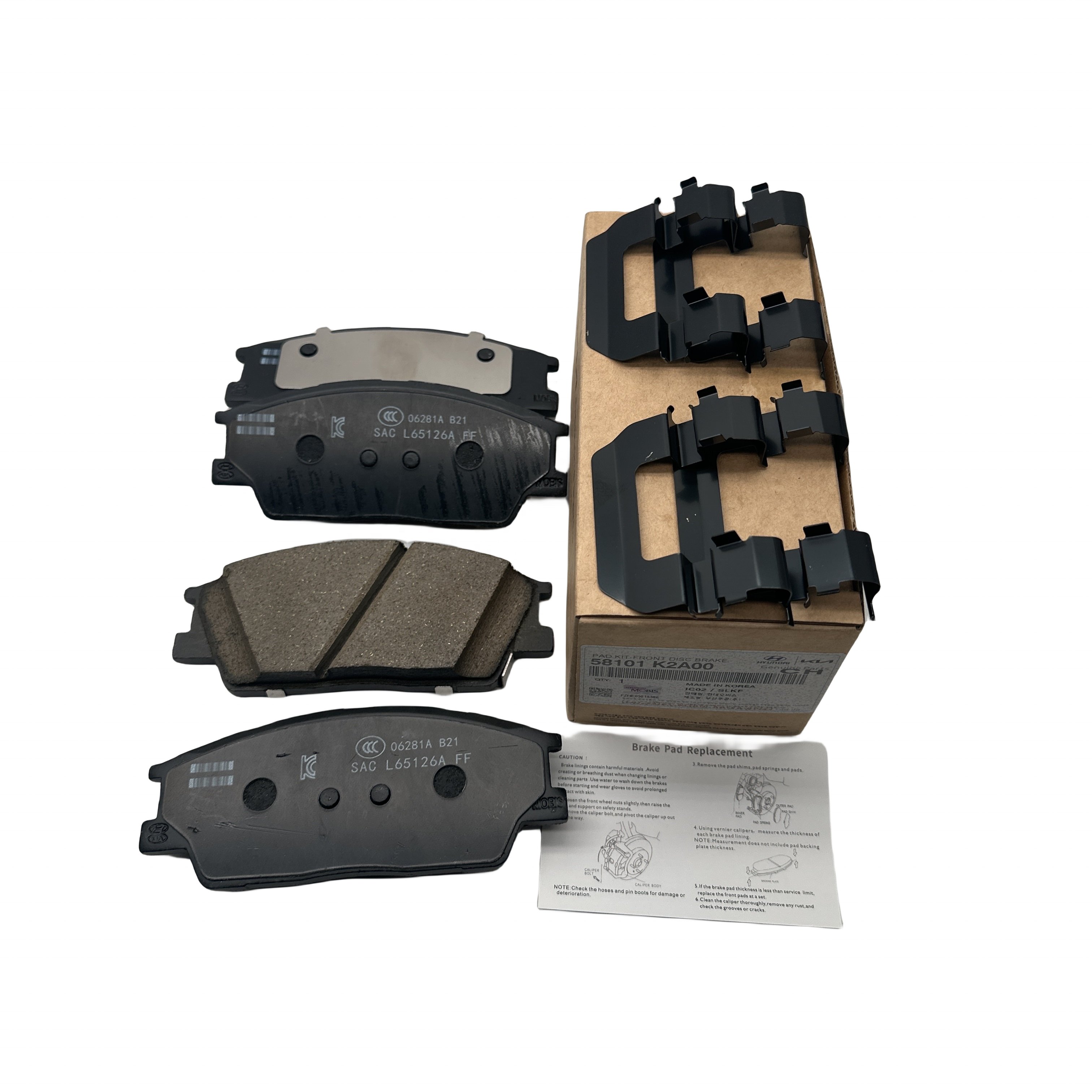 High Quality Front Brake Pads, Front Disc Brake Friction Block Kit, Front Friction Pads 58101-K2A00