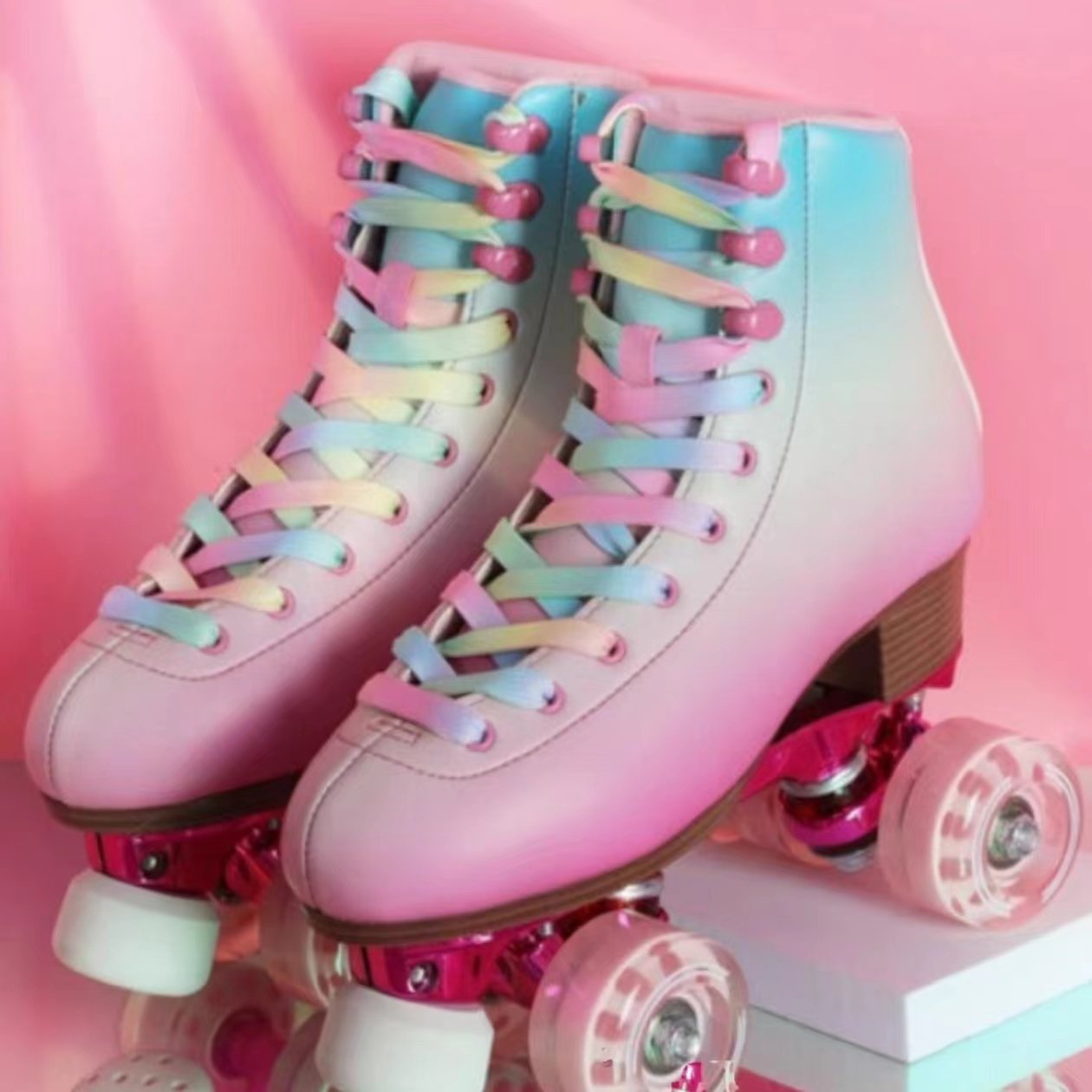 YSMLE Professional Hot Sale 4 PU Flash Wheels Quad Roller Skate for Adults