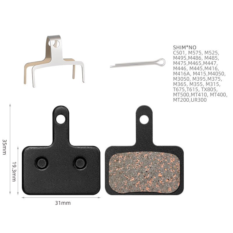 High Quality Mountain Bike Hydraulic Disc Brake Pad Silent and Wear-resistant Resin Semi Metal MTB Road Bike Brake Pads