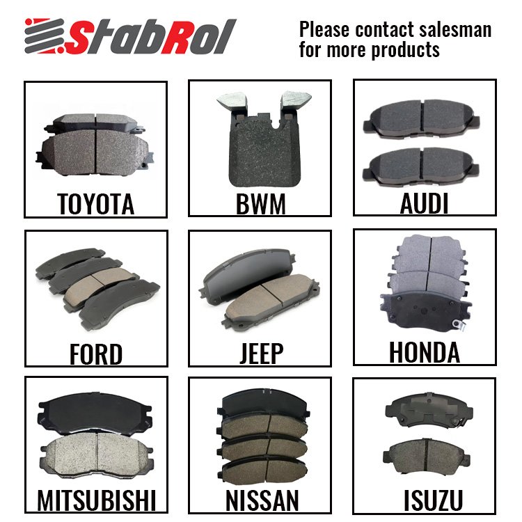 Brake Pads for TOYOTA COROLLA CAMRY CELICA HILUX LAND CRUISER PRADO YARIS RAV4 HIGHLANDER PRIUS Ceramic Semi-metal Brake Pads