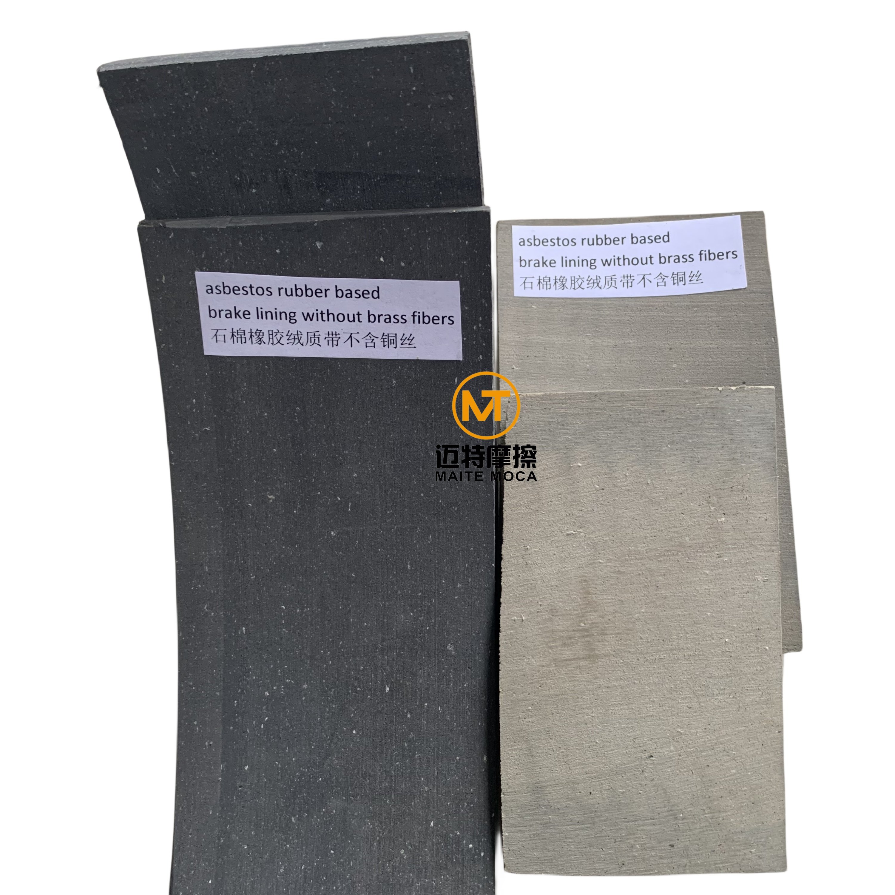 8mmx120mmx10m Asbestos Rubber Based Brake Lining Material in Roll for Brake Shoes