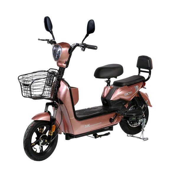 Support Customizable Color Electric Bike Lead Acid Battery 3 Speed Fast 14-inch Tire Electric Bike for Sale City E-bike Adult