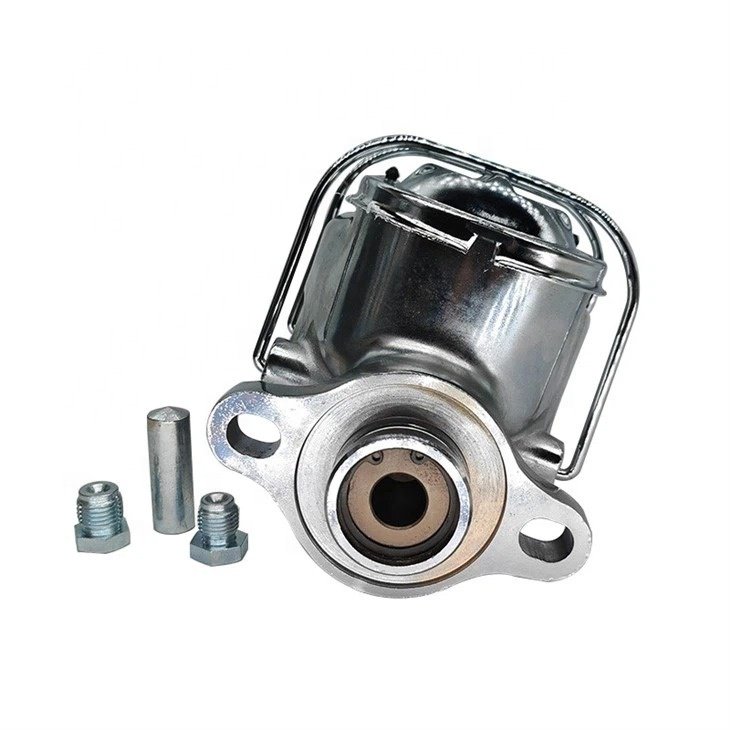 Brake Booster Master Cylinder Assembly for Chrome Single Diaphragm Bore Aluminium 4 Ports Chevrolet Corvette C3