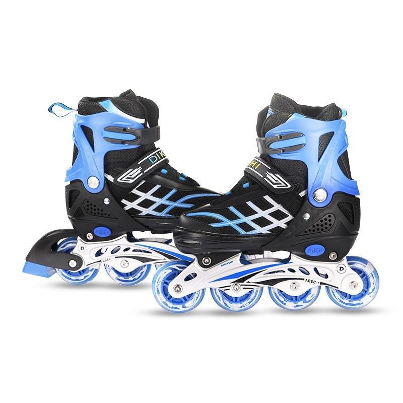 Inline Roller Skates Shoes 4 Wheels Professional Roller Skates for Kids Girls Inline Skates Flashing Roller With Rear Brake