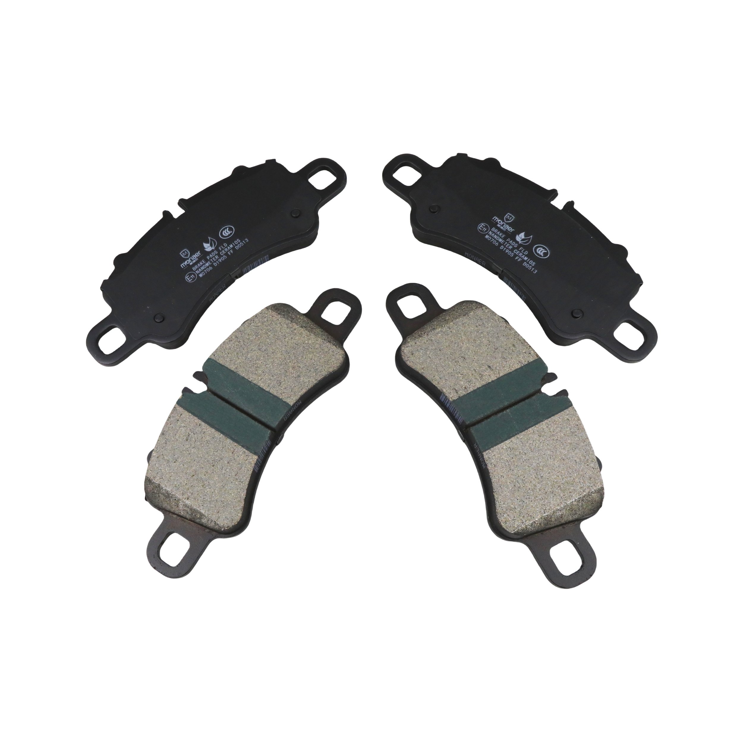 Monaer Brake Pads D1905 Ceramic Front Disc Brake Pad for PORSCHE