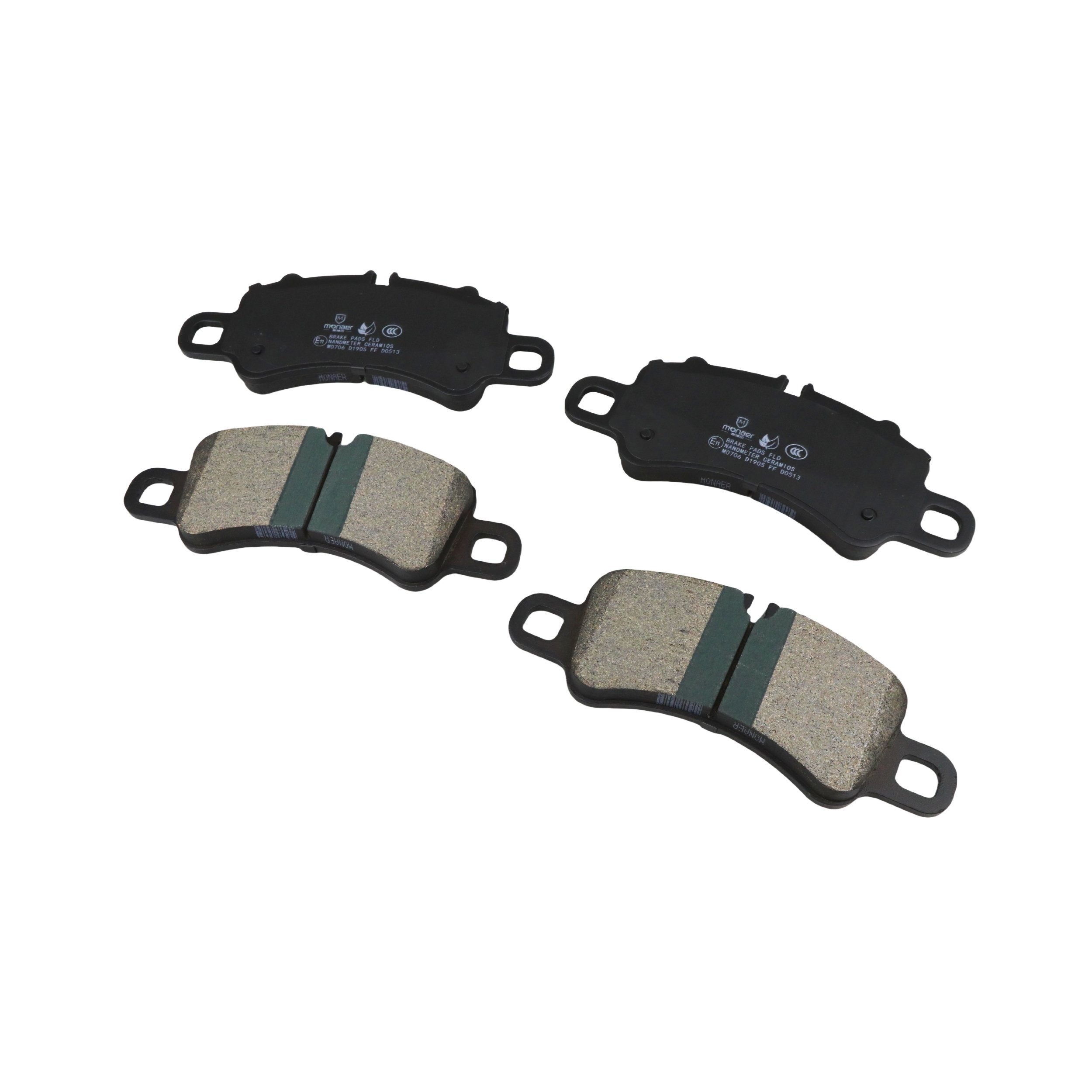 Monaer Brake Pads D1905 Ceramic Front Disc Brake Pad for PORSCHE
