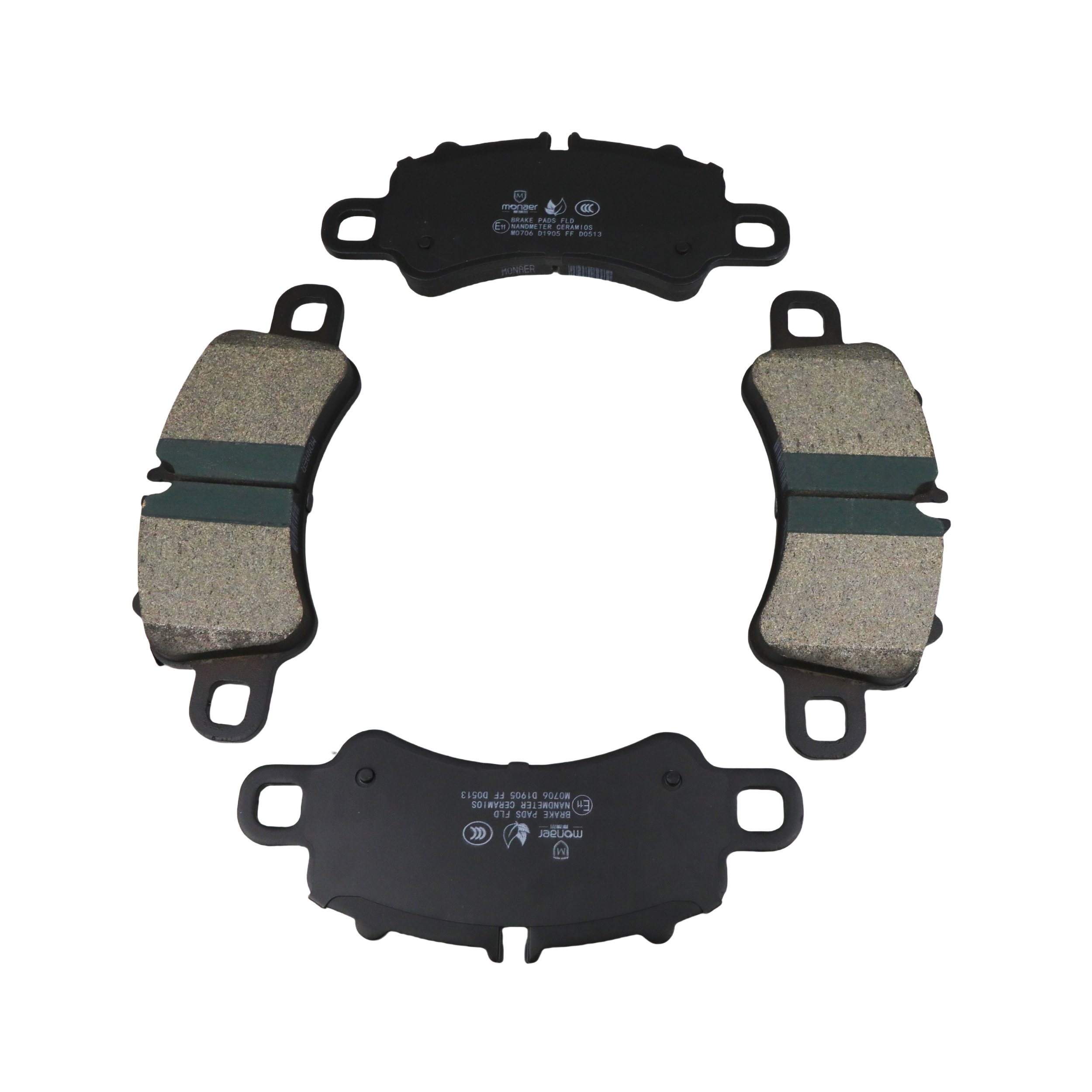 Monaer Brake Pads D1905 Ceramic Front Disc Brake Pad for PORSCHE