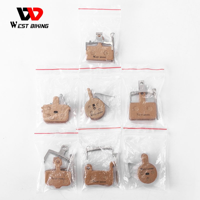 WEST BIKING New Mtb Bike Disc Brake Pad Resin Ceramic Bicycle Brake Pads for Electric Bike