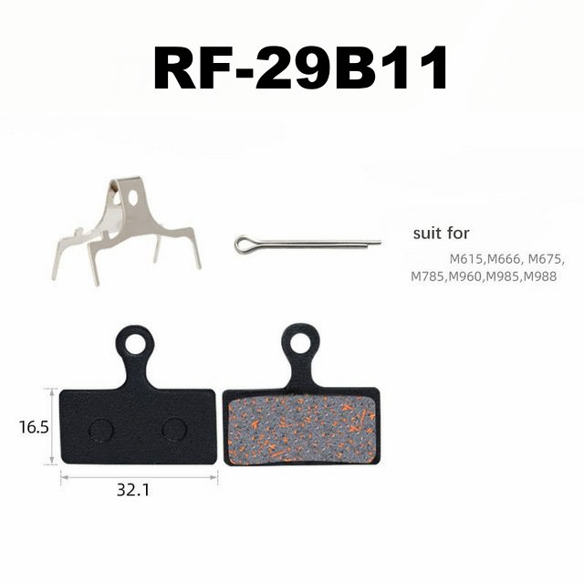 New Image MTB Accessories Parts Mountain Dirt Road Bike Brake Pad for Cycle Semi Metal Electric Bicycle Brake Pads