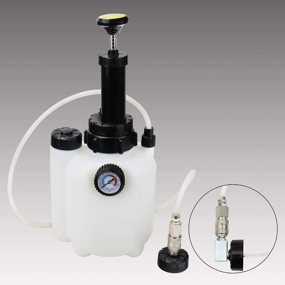Manual Brake Clutch Fluid Bleeder Kit Oil Change Bleeding Tool Set with 3L Hand Pressure Pump