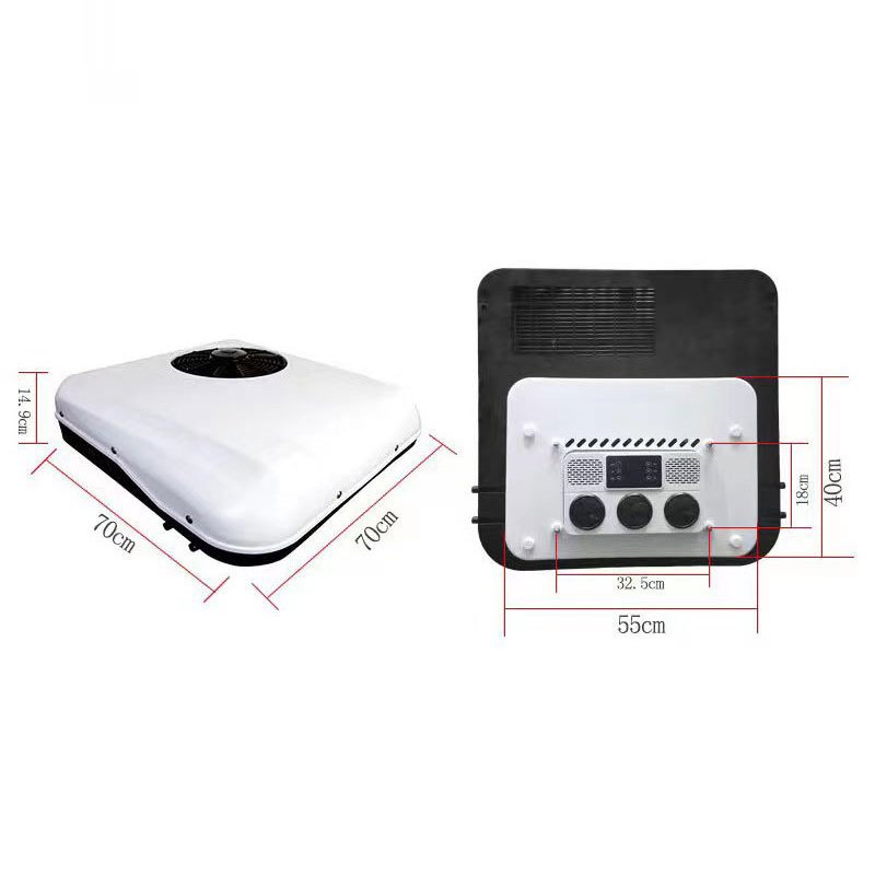 Truck Air Conditioner 12 24v 2500w Parking Air Conditioner Rooftop Ac Electric Air Conditioner for Rv Car