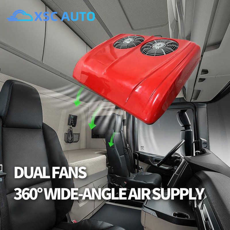 Camper Small 12V 24V AC Air Conditioner for Camping Semi Truck Cab Sleeper Camper Roof