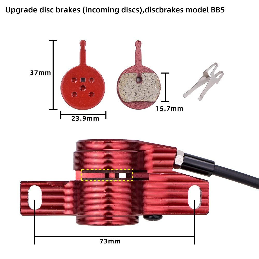 ZTTO MTB Bike 2 Piston Hydraulic Disc Brakes Power Cut E-Bike Brakes Calipers Oil Pressure Brakes 900/1680mm M6100 MT200