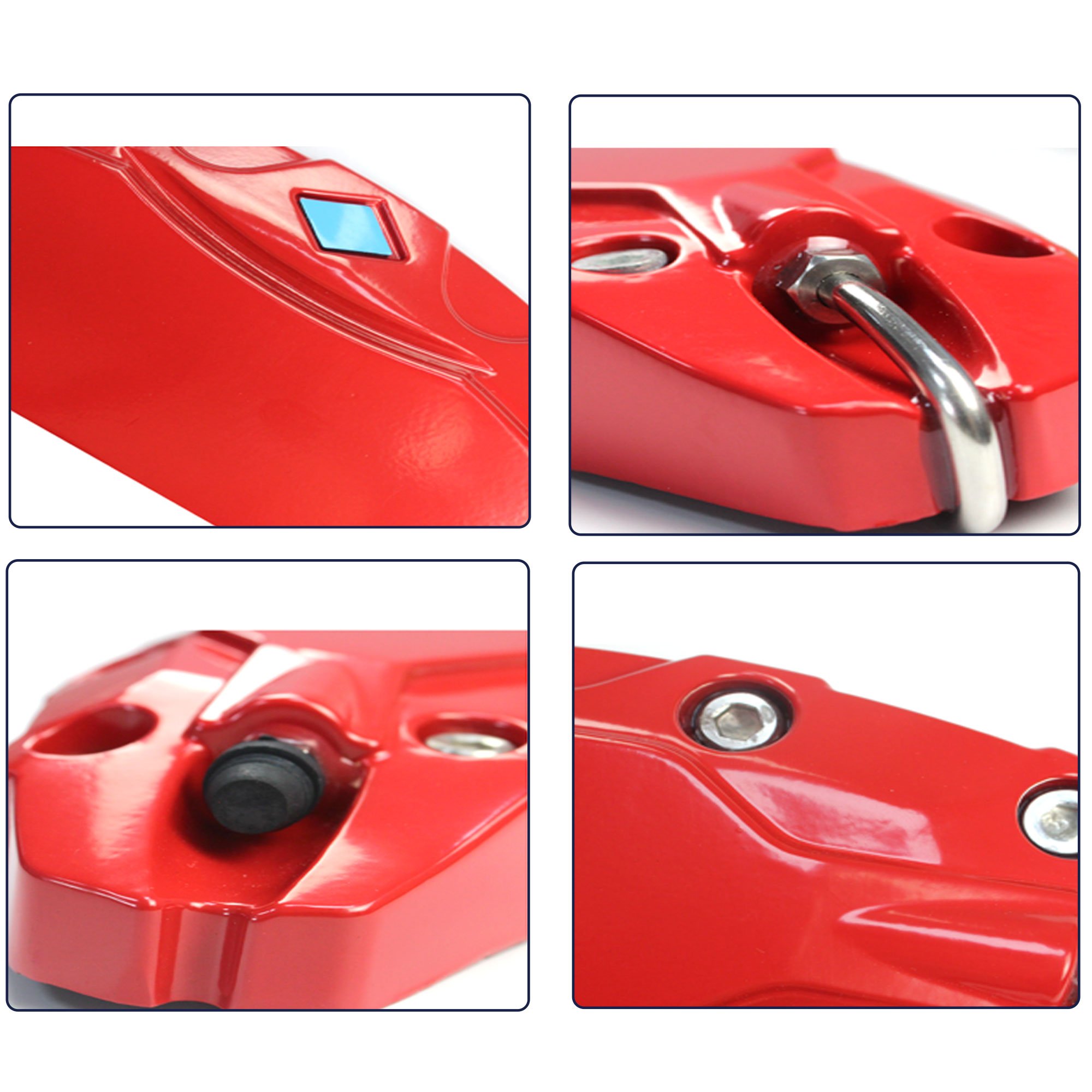 4Pcs Brake Caliper Cover Fit for Tesla Model Y 2021-2024 19 20 Inch Wheel Hub Car Modification Decoration Accessories,12 Colors