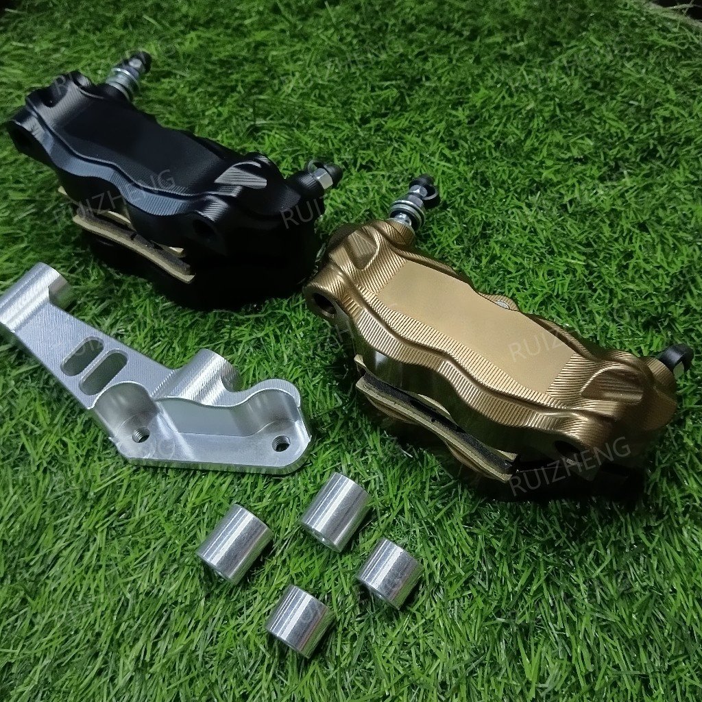 Breket Set Kaliper/Caliper Racing Ninja R/SS/Rr 4p 4 Piston Cnc Breket 280mm 300mm 320mm Brake Calipers