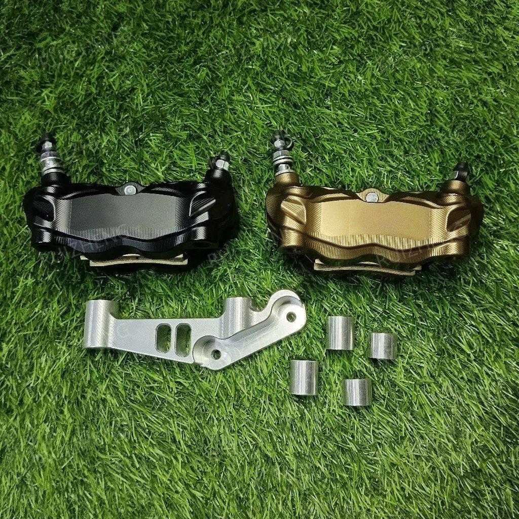 Breket Set Kaliper/Caliper Racing Ninja R/SS/Rr 4p 4 Piston Cnc Breket 280mm 300mm 320mm Brake Calipers