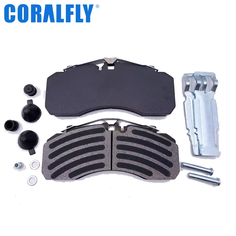 Coralfly Heavy Brake Pad Kit WVA29253 Truck Brake Pads for MERCEDES-BENZ 0034201620 0044206020 0004214310 0064206020